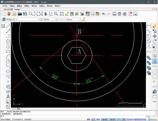再把尺寸标注上就好了注:操作软件为cad梦想画图