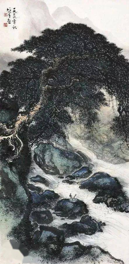 黎雄才 山水 黎雄才山水镜框纸本-艺术搜索_张雄艺术网