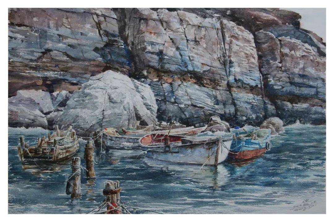 【水彩崂山】第八届"水彩崂山"青岛当代水彩艺术展特邀作品_市民_场所