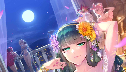 的一个,与其说是万圣节礼装,不如说是咕哒子专享的银帕私人泳装派对