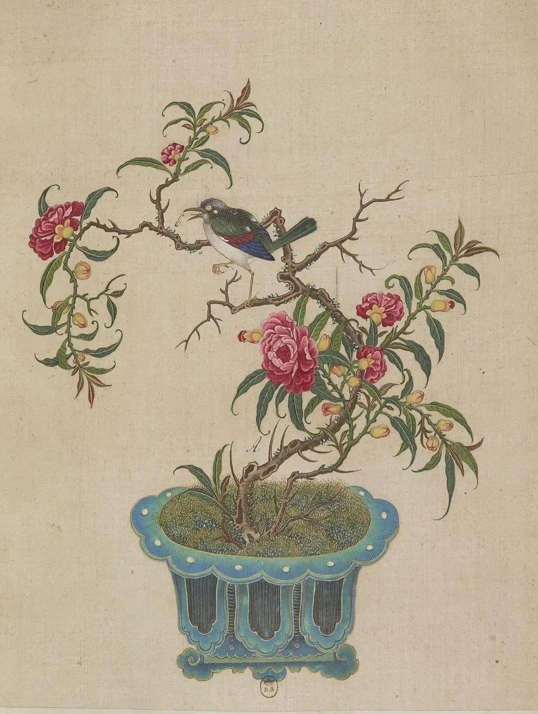 国画盆花,太美了_交流_侵权_平台