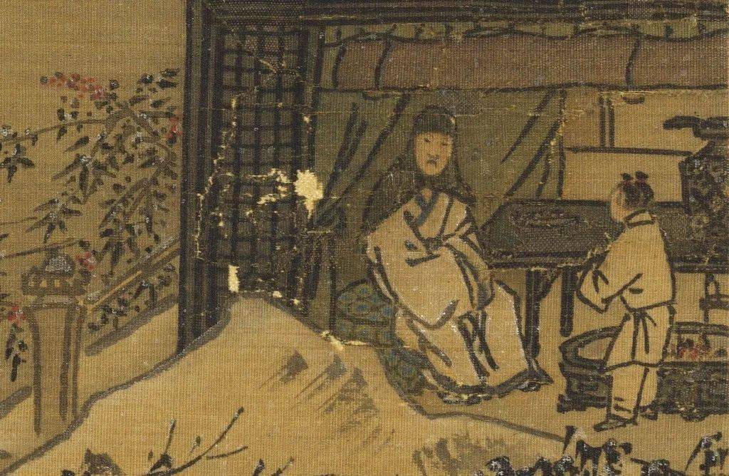 人们是不是就只能揣手手但在没有电的古代元 佚名 三阳开泰图 局部