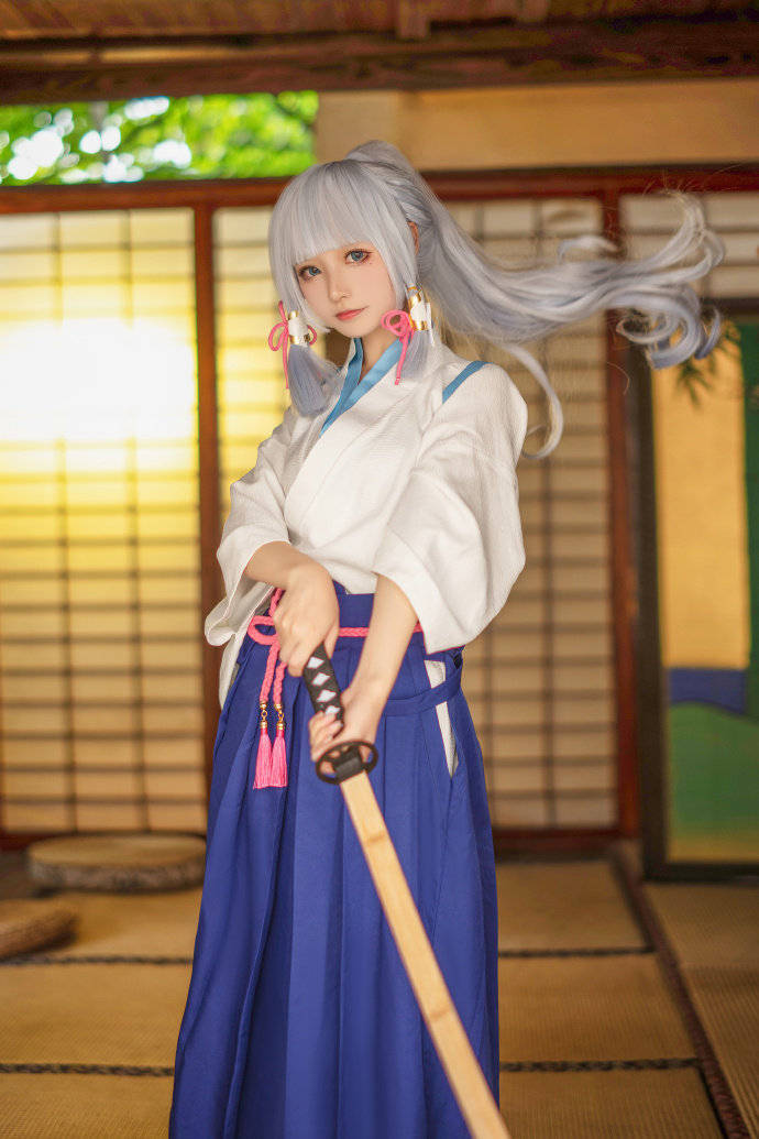 cos:原神神里绫华cosplay正片15p-狐狸哥哥_伊喵_部落_评论