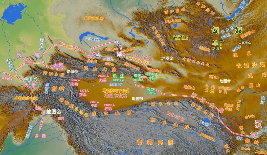 张骞第二次出使西域,最远到了印度?_乌孙_匈奴_河西