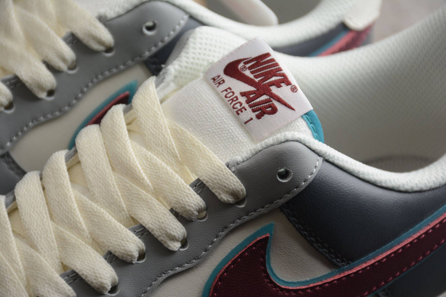 耐克nike air force 1 low rouge 灰胭脂空军一号低帮运动鞋_对比