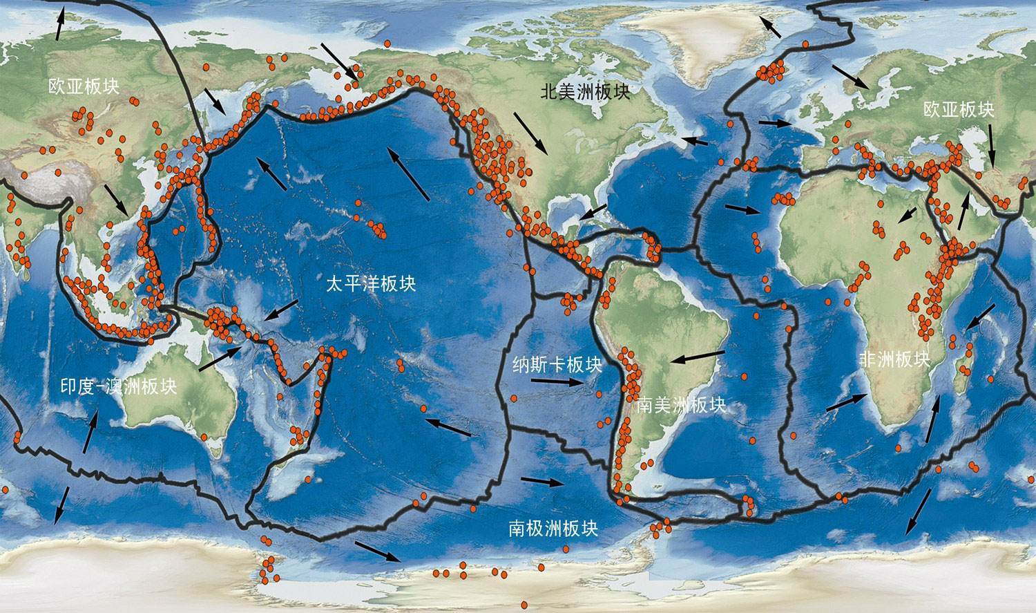 美国火山分布图图片