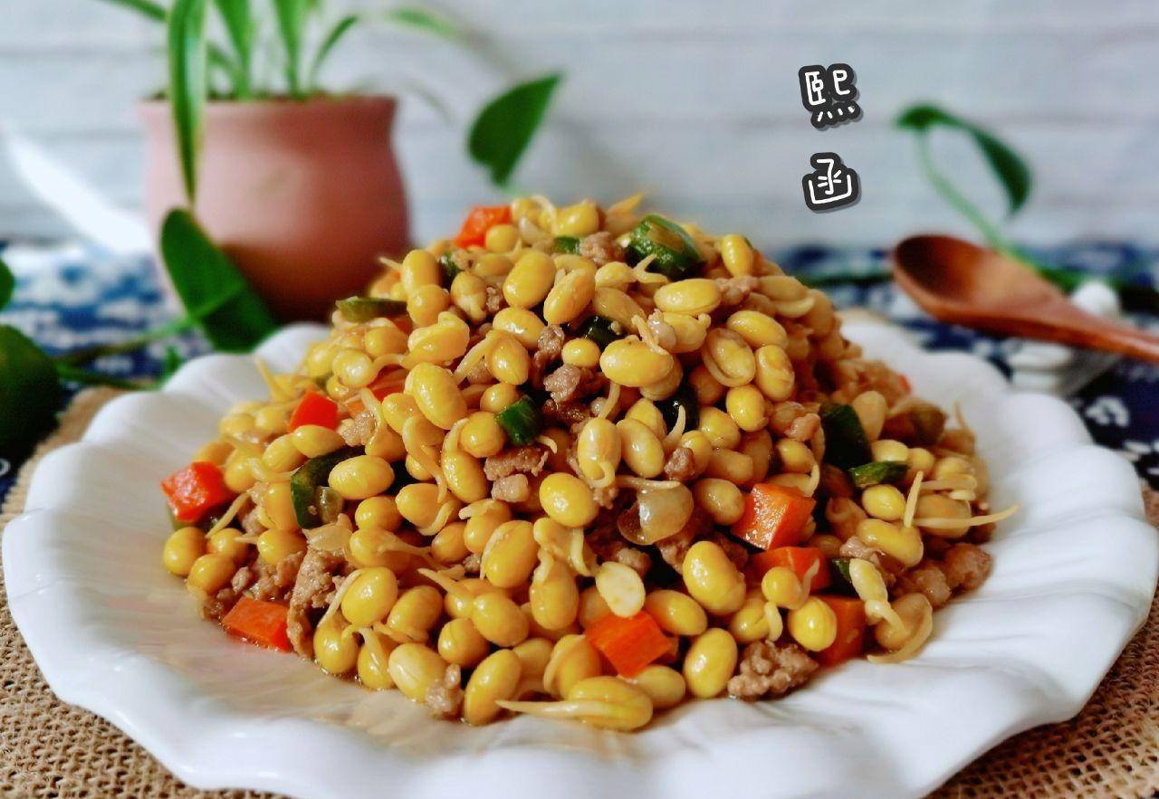 "活体蔬菜",加这3种食材一起炒,简单味美,越嚼越香_豆嘴儿_黄豆_豆子
