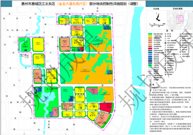 重磅!惠州江北东区规划调整,拟新建11所学校_区域_大道_用地