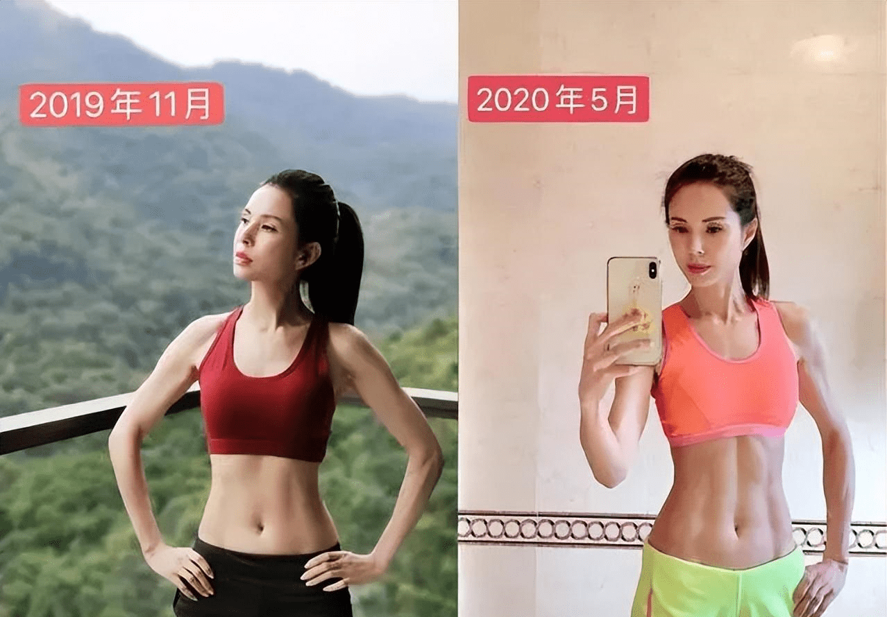 女明星们的腹肌好看到爆,张天爱最养眼,钟楚曦最性感,殷桃太瘦_好身材