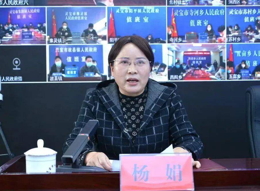 市政府副市长杨娟通报了灵宝市乡村建设和乡村产业发展情况.