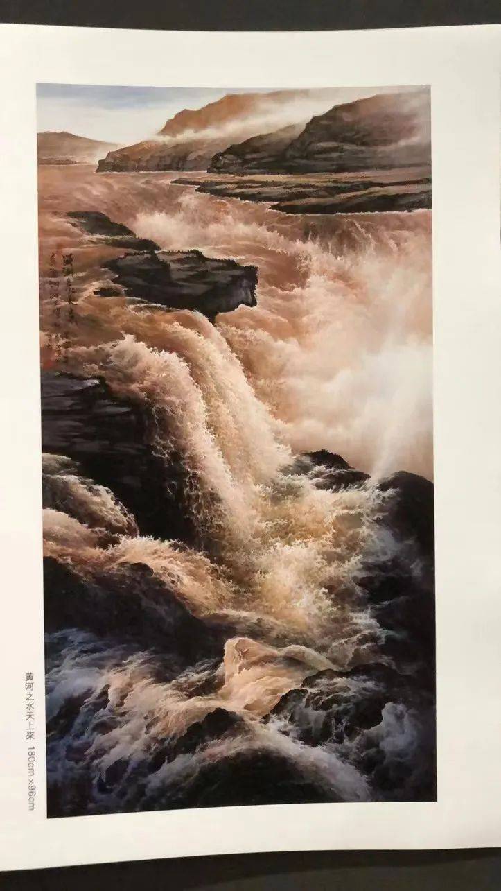 作品欣赏:李文军画家擅长画黄河,黄山及水墨光影山水.