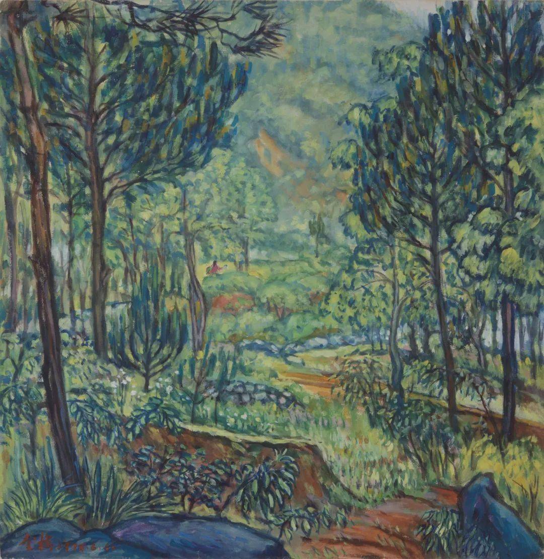 《桥上的风景》何红舟 235x195cm2014年