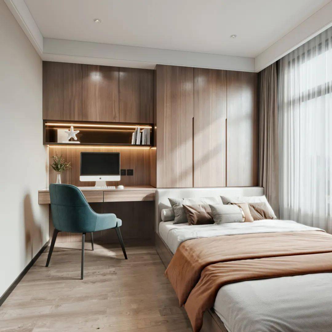 在儿童房设计榻榻米也是非常不错的选择,定制的格局可以让儿童房实现