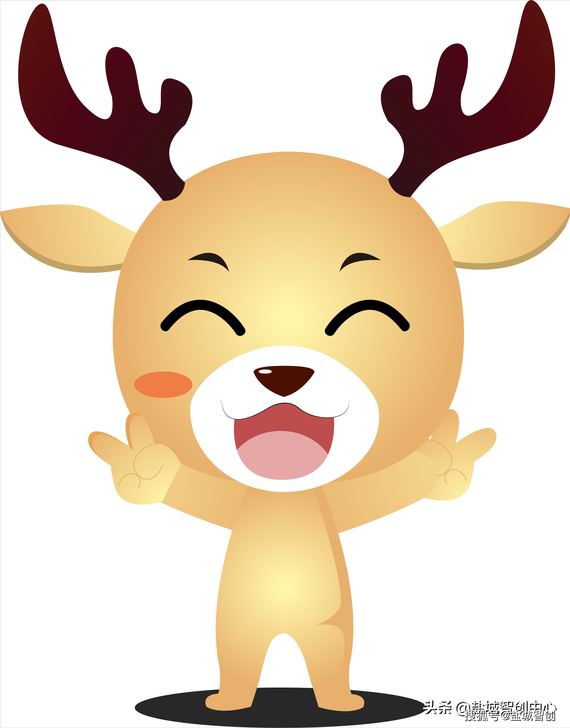 的勇敢精神小智可不是一只简单的吉祥物哦没错,小智来自麋鹿的故乡