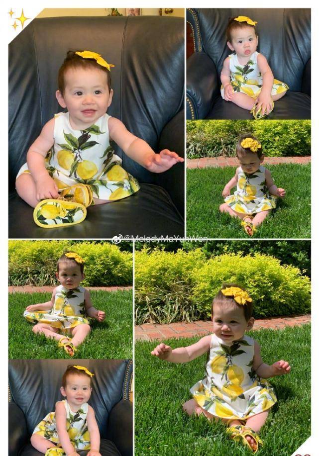 马蕴雯为混血女儿做裙子,9个月宝宝穿新衣喜笑颜开_everly_雷特_训练