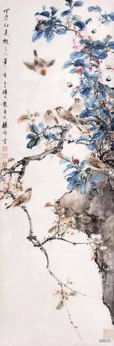 冬日,送您一组养眼的国画_刘伯农_花鸟画家_工笔