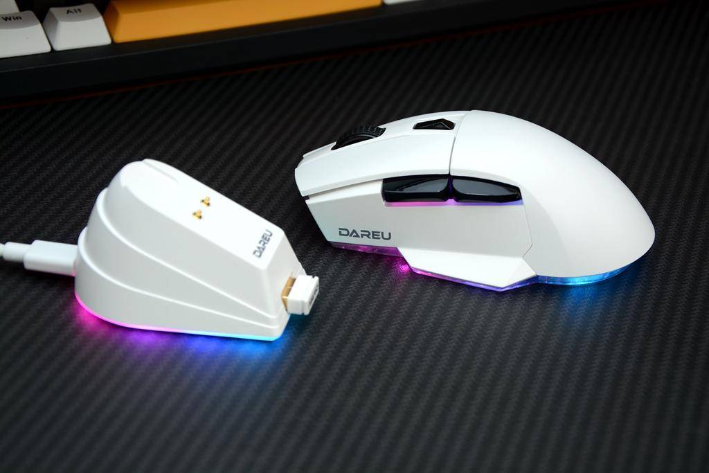 透明底壳,无线三模,279元,达尔优a955三模无线鼠标开箱_设计_驱动_mm