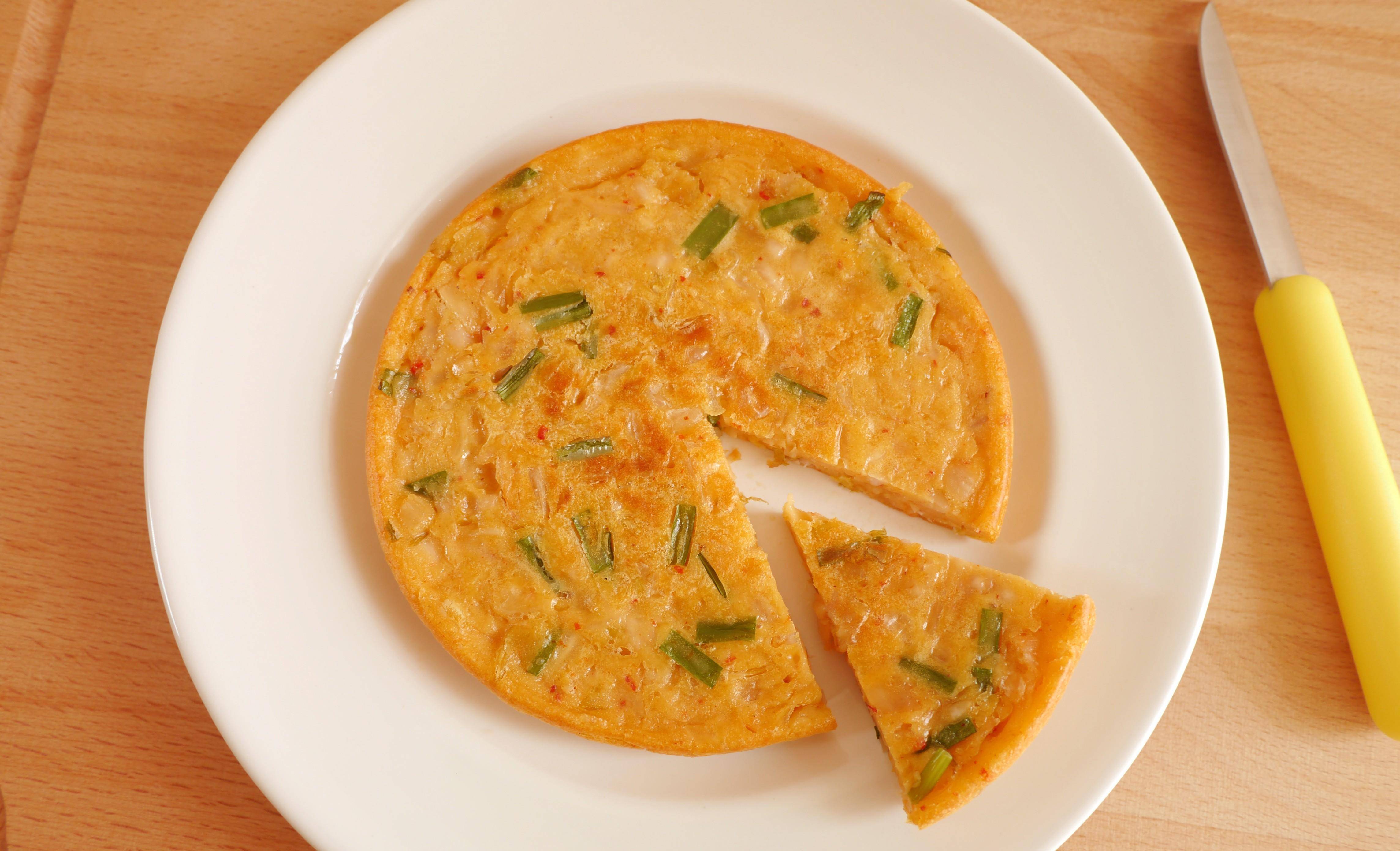 自制泡菜饼，一碗面粉，一点泡菜，一个鸡蛋，酸辣可口，好吃极了_搜狐网