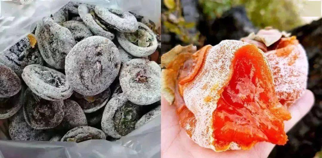 火了几年的富平柿饼,满满糖霜,口口流心!_曹村_自然_柿子