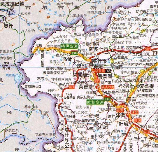 阿克陶县地图图片