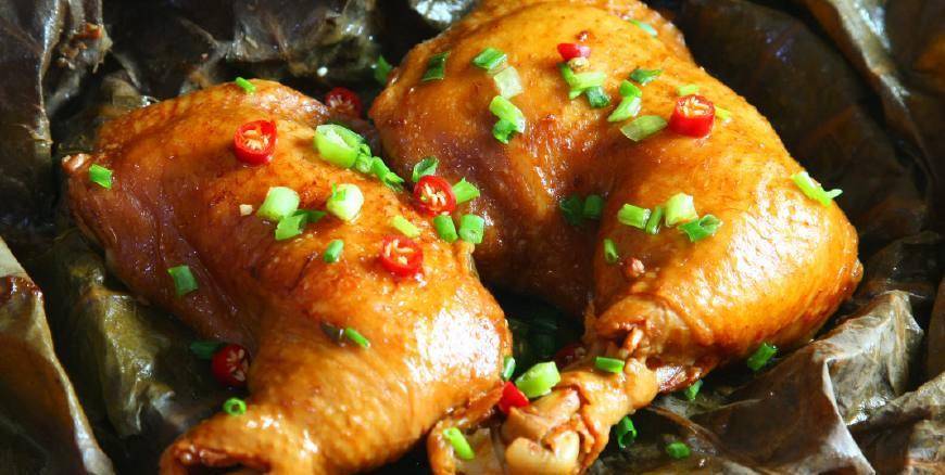 简单却能满足你的胃,鸡腿一烤,一卤,这么做好吃十倍还不止呢_荷叶