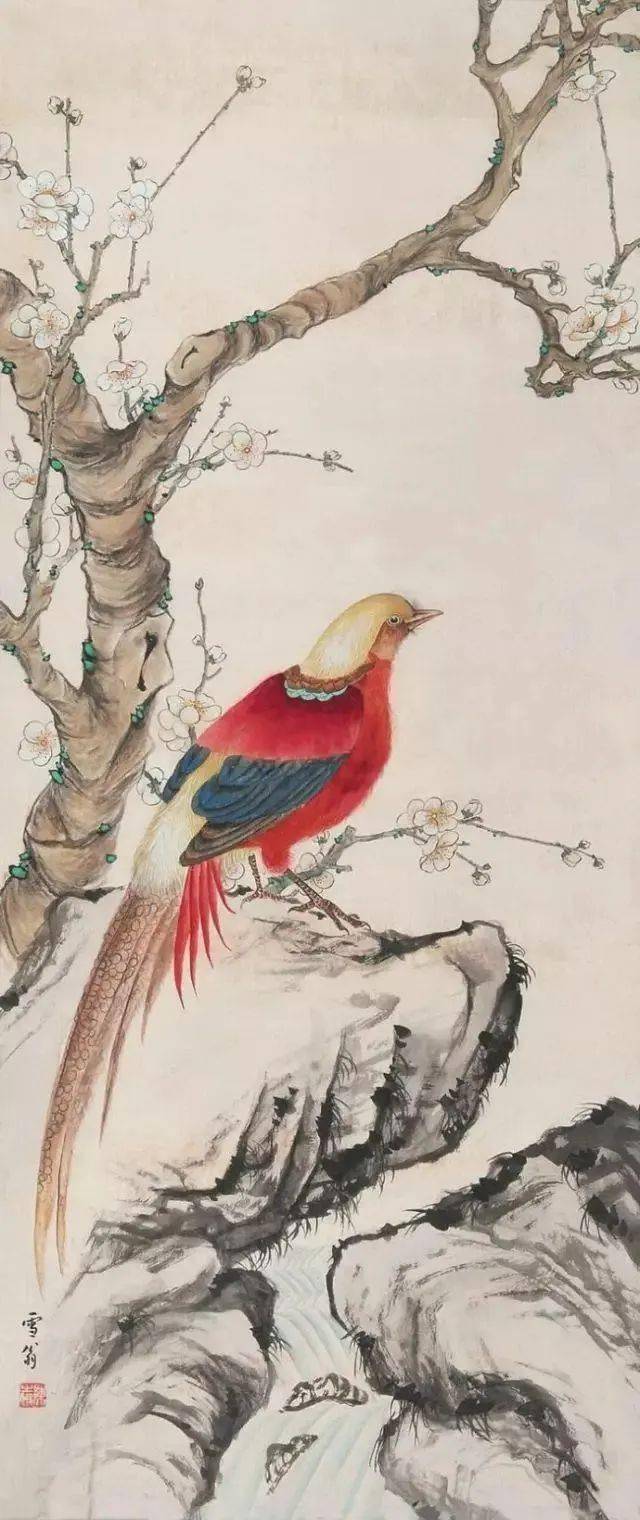 雪翁 花鳥圖 雪翁”笔下的冬日花鸟，无一丝烟火之气！_搜狐网