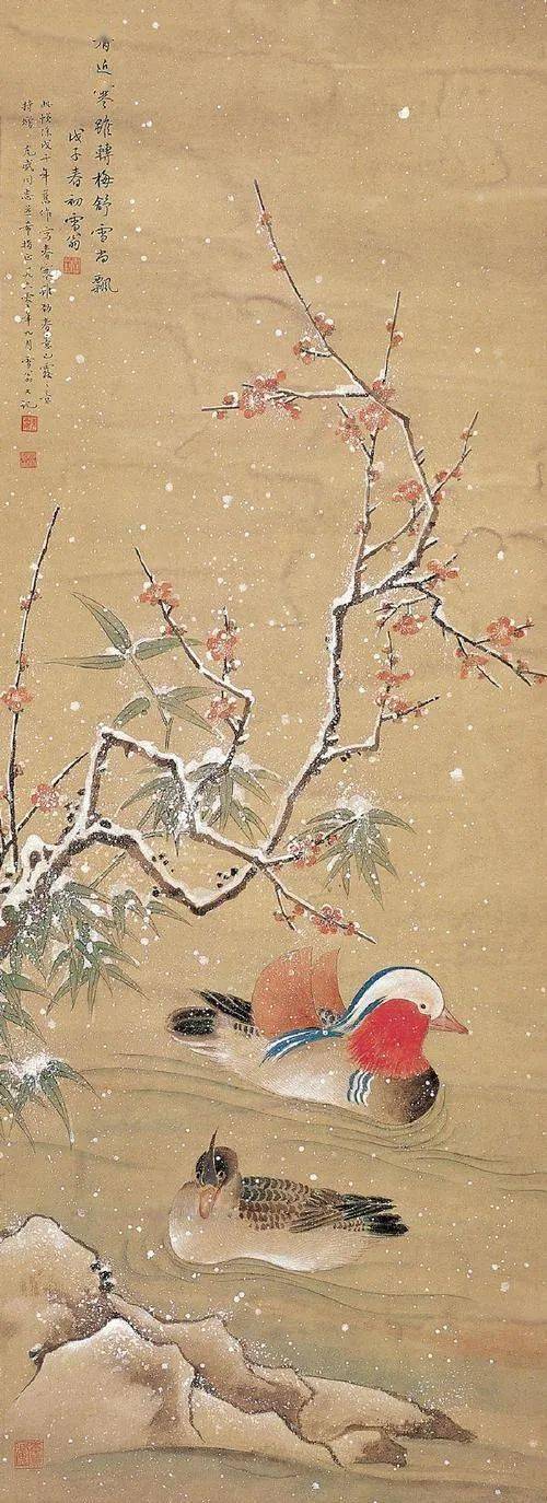 雪翁”笔下的冬日花鸟，无一丝烟火之气！_搜狐网
