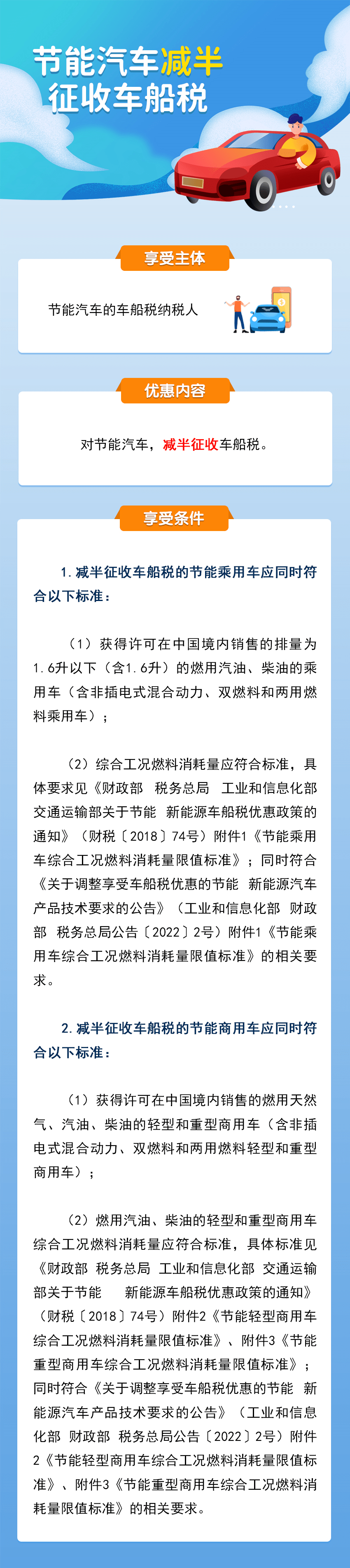 【兴税辅导】节能汽车减半征收车船税