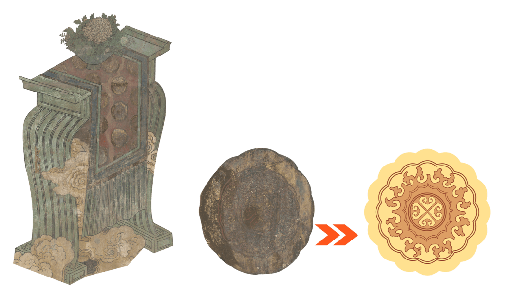 裹琵琶纺织品图案—— 赭石地长青藤花草图除了我们展示出来的纹样