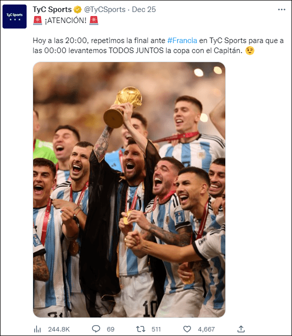 夺笋！法国人请愿重赛，阿根廷媒体重新播放了一次决赛