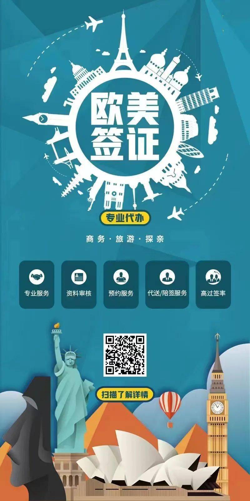 旅游签证代办