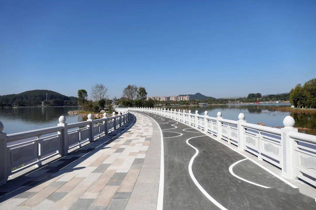 增城挂绿湖大件事!_栈道_市民_碧道