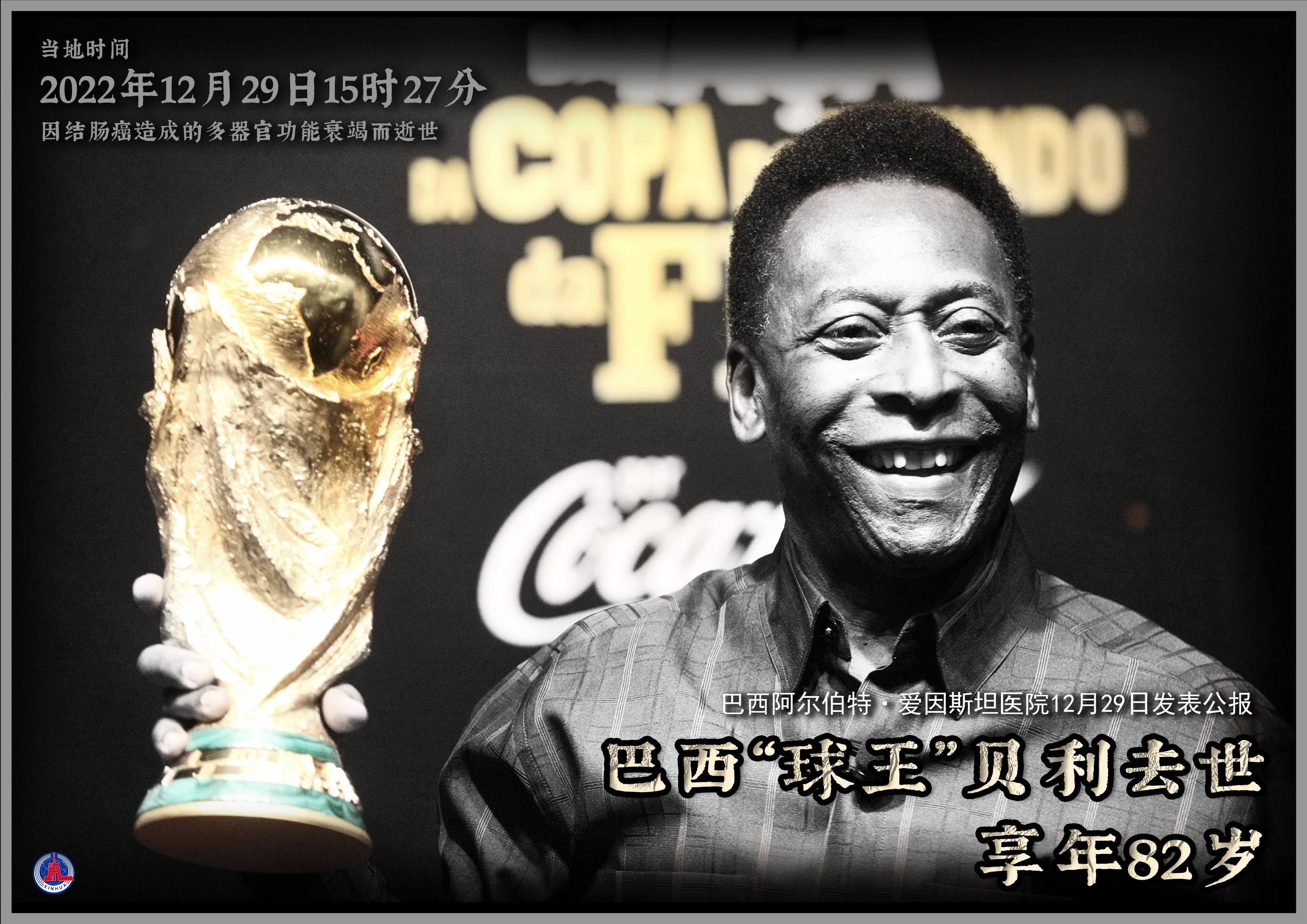 (图表·海报)〔体育〕巴西"球王"贝利去世 享年82岁_新华社_公报_北京