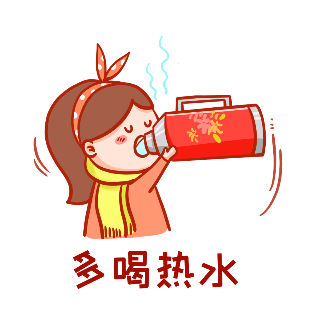 感冒多喝热水图片