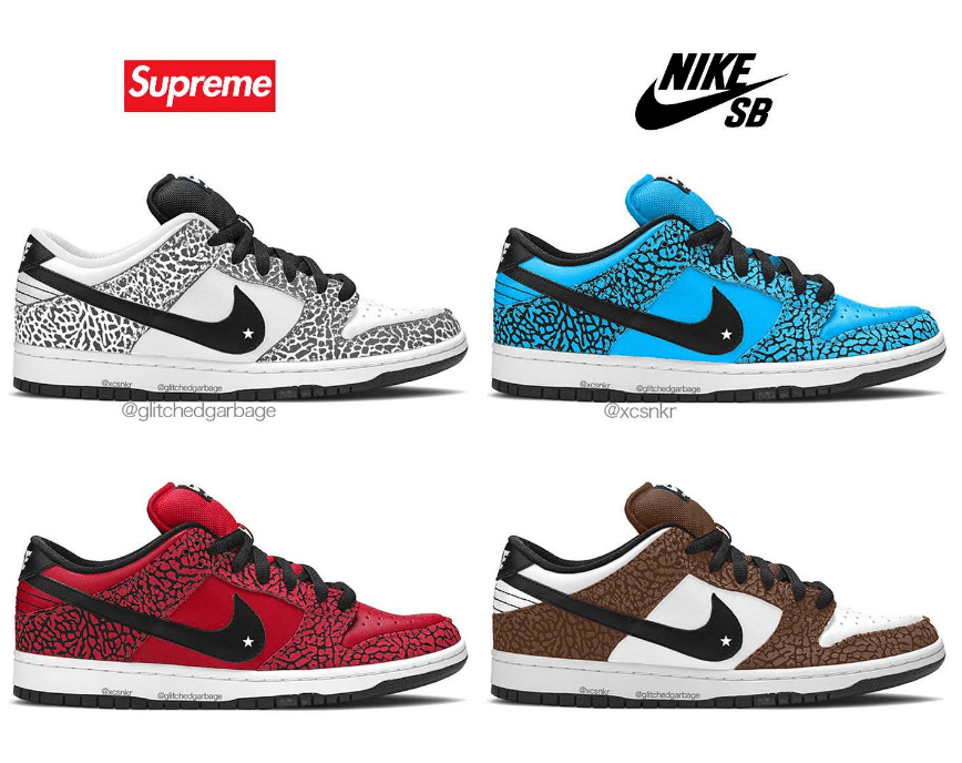 Supreme SB Dunk“爆裂纹”确认发售？这次还有4款配色！_手机搜狐网