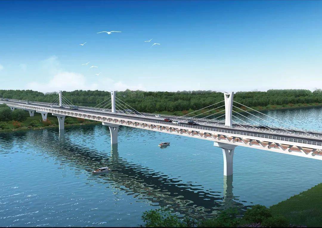 赣州首座双层景观大桥——蟠龙大桥1月2日最新航拍!_桥梁_新区_高架