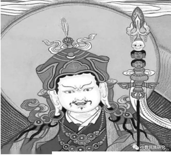 图7 乌金贝夏(莲花生)图8 噶举派黑帽(得银协巴)(七)五佛冠(兵包安搬