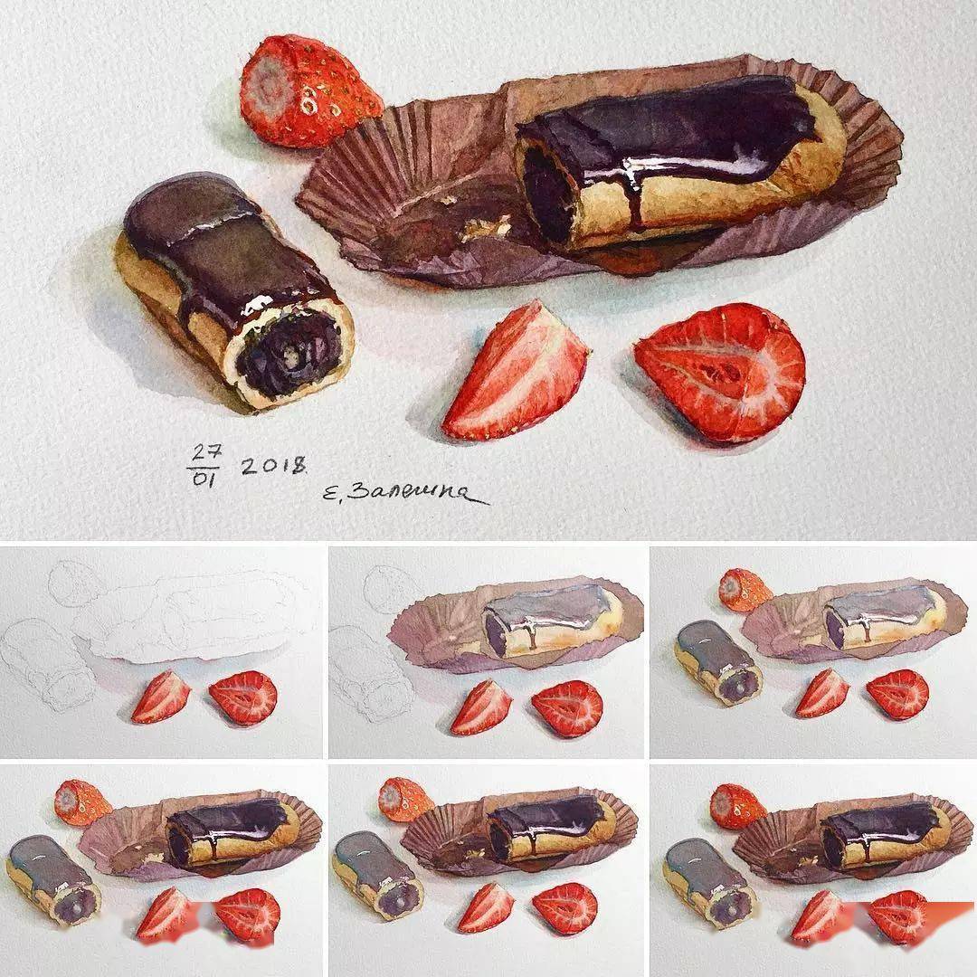 精品！水彩静物100图，看大神如何教你画静物！必须收藏！_搜狐网