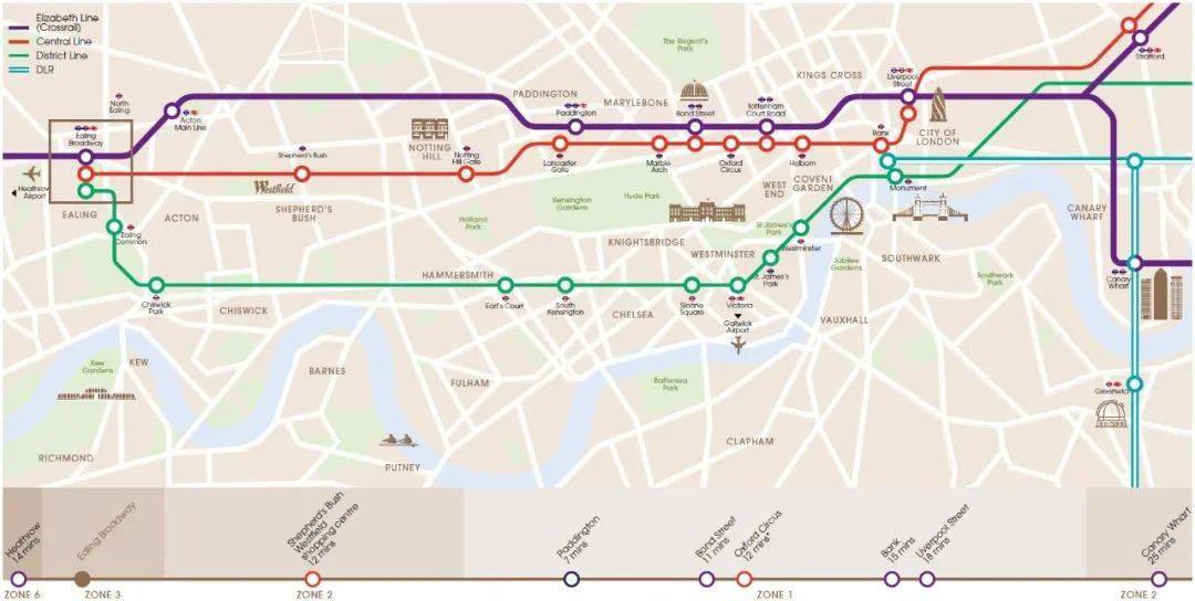 伦敦伊丽莎白线(crossrail 1—伊灵百老汇站_铁路_中心_线路