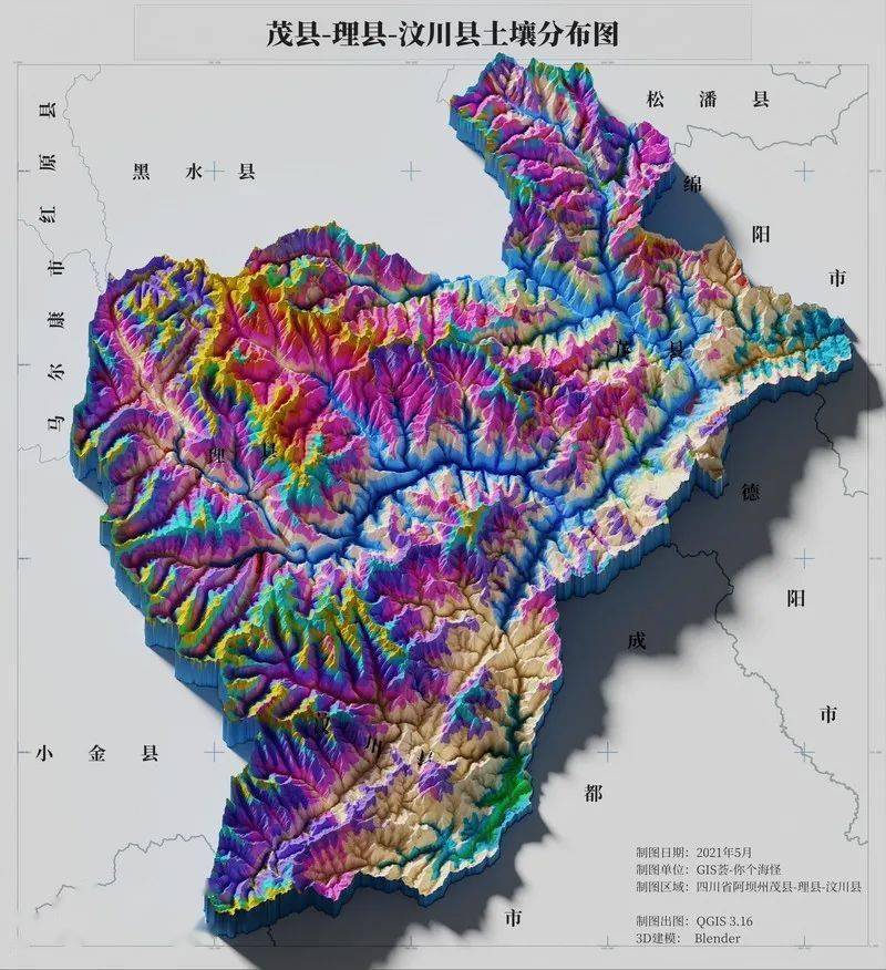 【ArcGIS干货】制作3D地形:高程数据处理_投影_工具_Blender