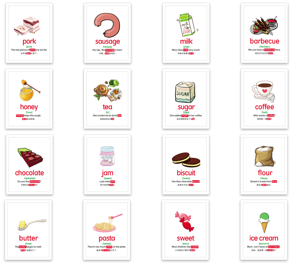 太适用了！重磅单词闪卡1200张，配图、音标、例句学了就懂！