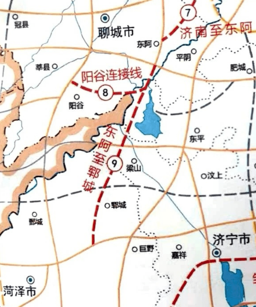 梁山郓鄄高速地图图片
