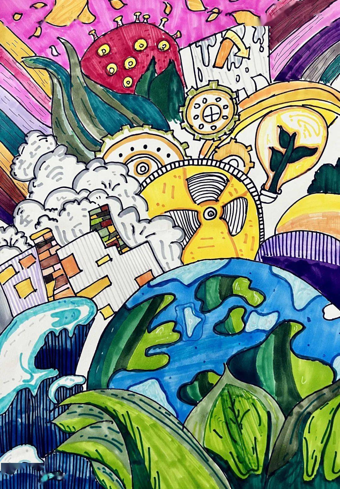 作品:珍爱地球学校:新郑市轩辕小学作者:史墨涵 辅导老师:刘晓斐编 辑