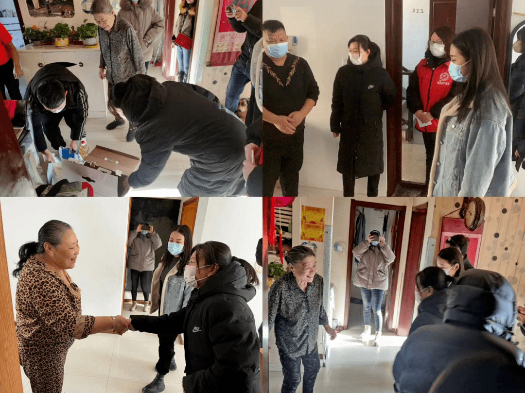 在走访探望的路上，保障中心党支部矫敏燕书记与社区蔡琪主任关于党员志愿者开展志愿活动帮助社区贫困家庭这