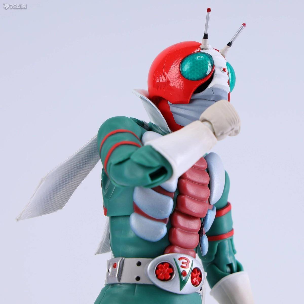 78官测:万代 shf 真骨雕 假面骑士v3_部分_零件_蝗虫