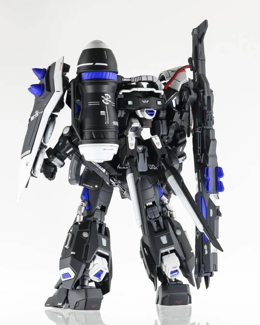 黑化炮击型扎古勇士,质感蓝黑涂装_公众_零件_模型