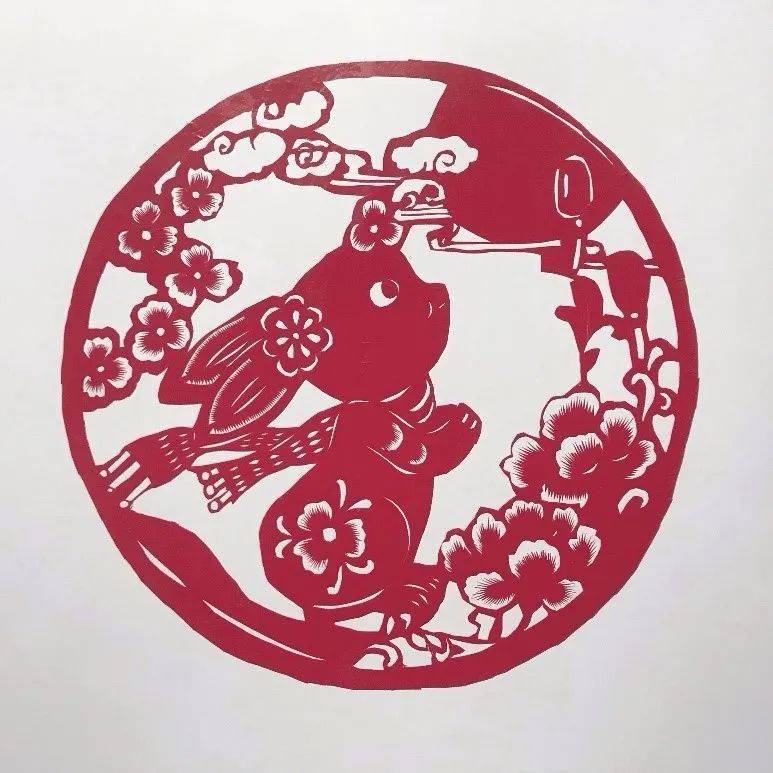 "生态黄河口 喜迎癸卯兔"2023玉兔贺岁剪纸作品赏析_山东省_福建省
