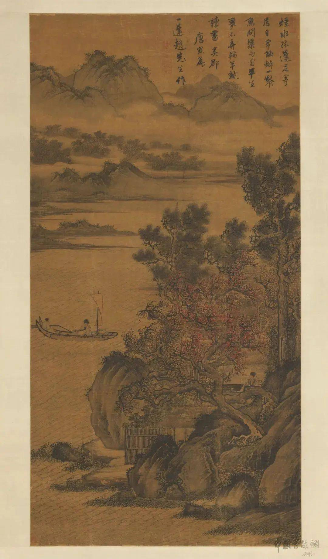 唐寅《游钓图》_中国_历代_老者