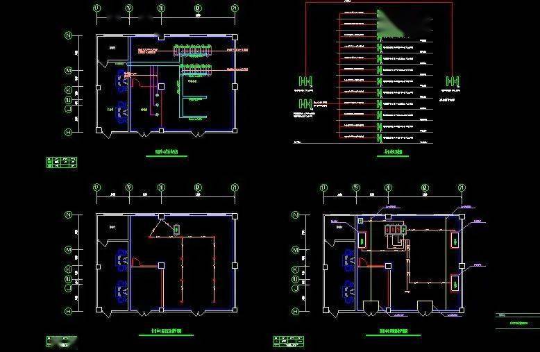 消防控制室的弱电设计图纸,今天是上班的第一天,分享一份机房工程的