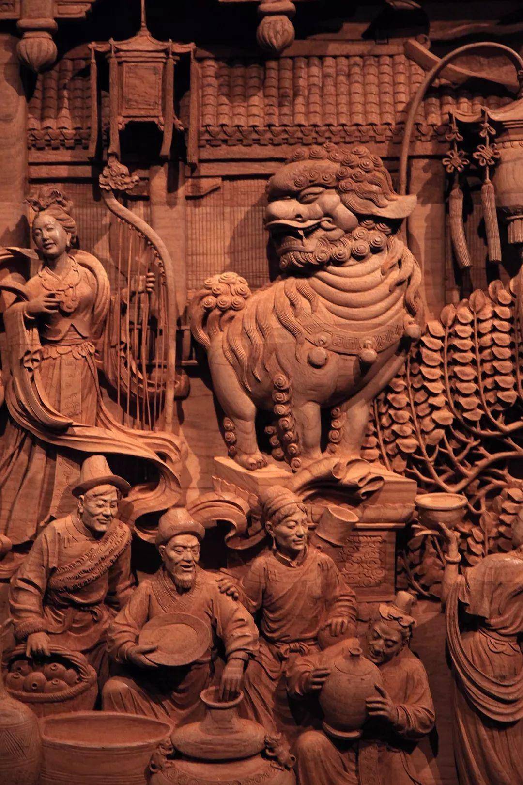 中国国家博物馆"丝路华章"陆光正从艺60年东阳木雕大展作品欣赏一生与